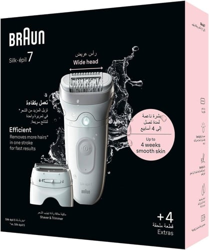 آلة إزالة الشعر Braun Silk-epil 7 Flex SkinSpa 7 7...