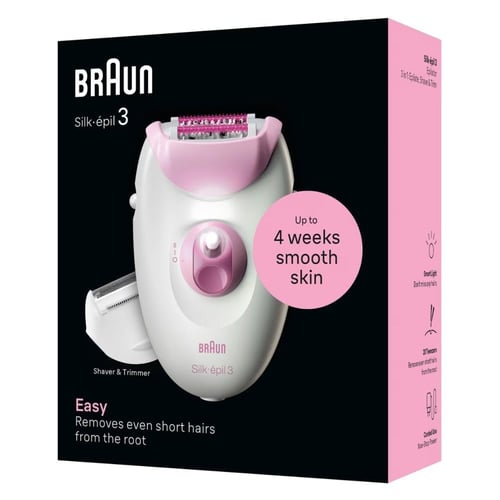 Braun Silk-épil 3: جهاز إزالة الشعر السلكي برأس حل...