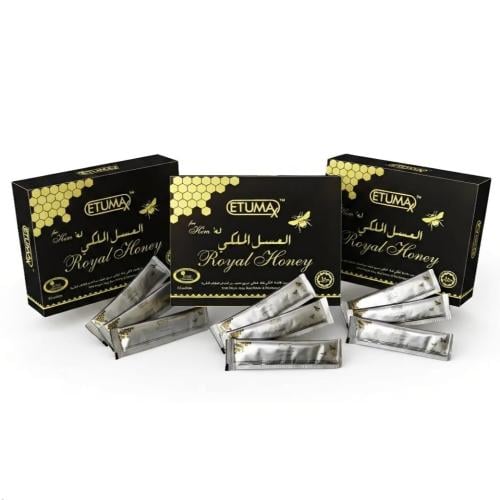 عرض 3 علب العسل الملكي الماليزي ETUMAX الأصلي للرج...