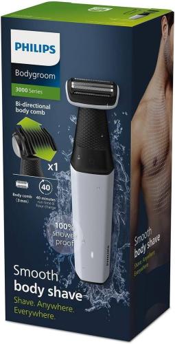 ماكينة حلاقة الجسم Philips Series 3000، مقاومة للم...