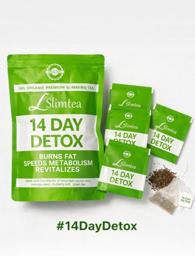 شاي Lslimtea ديتوكس العضوي الممتاز لمدة 14 يومًا