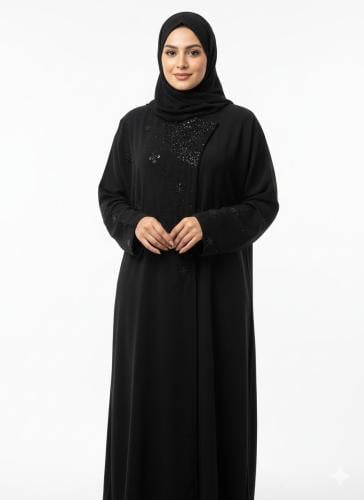 عباية كريب سرميك