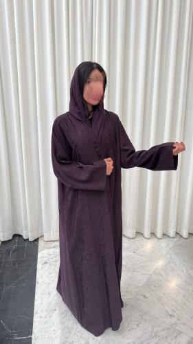 عباية قماش تركي مموج