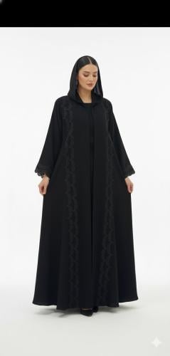 عباية كريب سرميك
