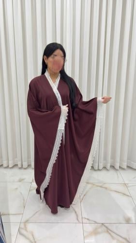 عباية سراميك خفيف ودانتيل