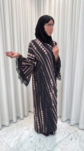 عباية شيفون منقط