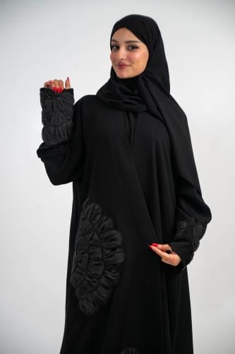 عباية كريب سرميك