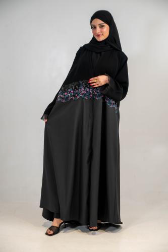 عباية كريب سرميك