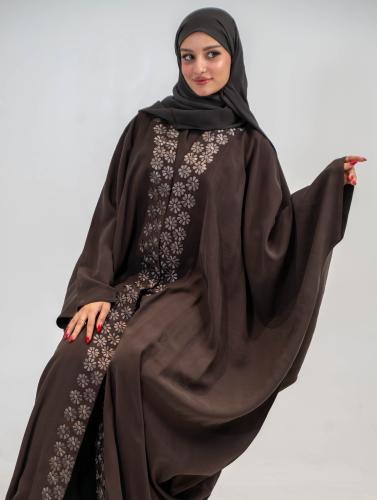 عباية كريب سرميك