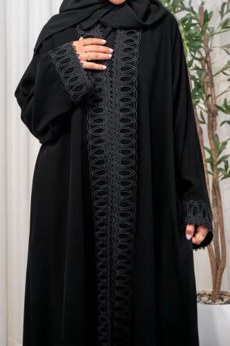 عباية كريب سرميك