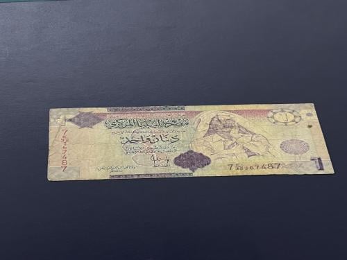 1 دينار القذافي حاله عاديه 3