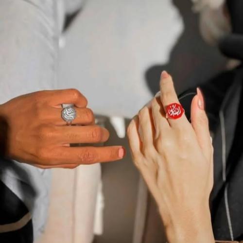 خواتم رجالي ونسائي بالاسم حسب الطلبك