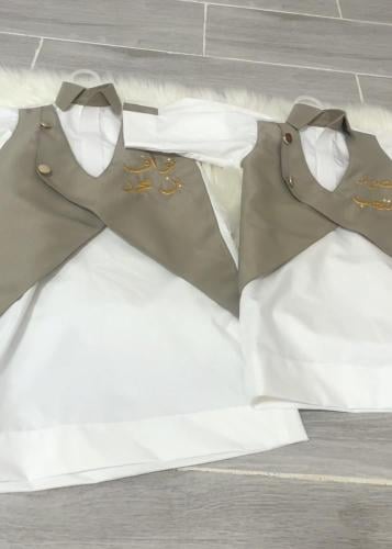 ثوب العيد مع سديري متصل بالاسم