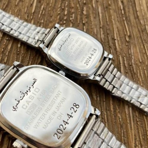 طقم ساعه كاسيوا نحت حسب طلب