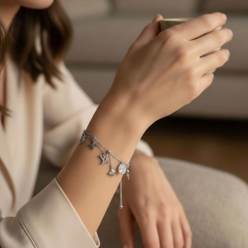 سوار LV Elegant فضي