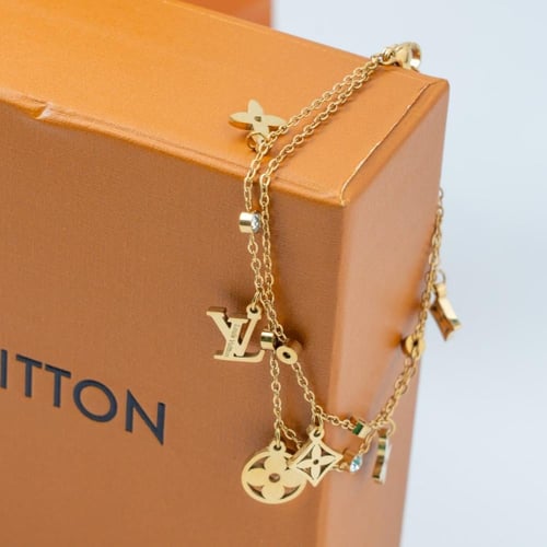 سوار LV Elegant ذهبي