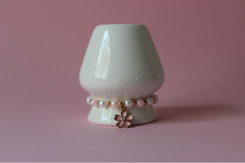 Enamel Flower Holder Charm