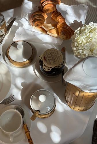 Sugar Bowl with Spoon & Butter Dish with Lid