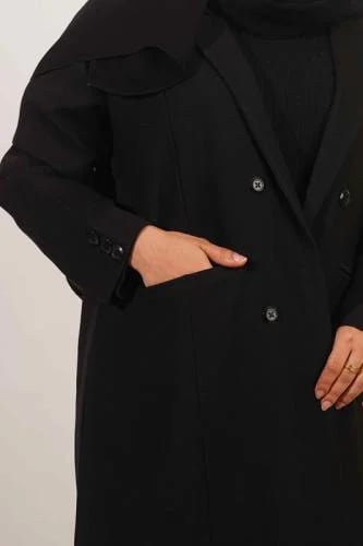 Cape abaya crepe fabric blazer