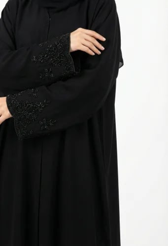 Shoulder abaya fabric internet sleeves work beads handmade