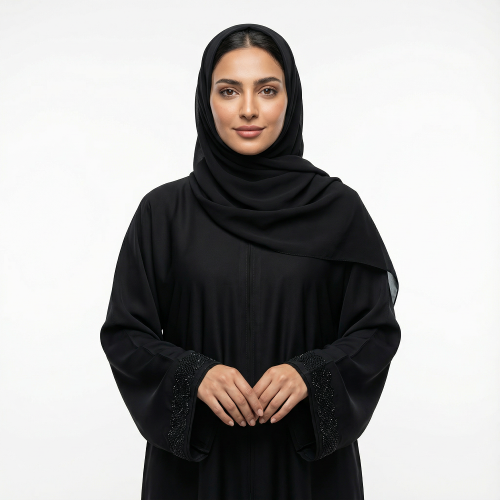 Cape abaya fabric internet sleeves beads