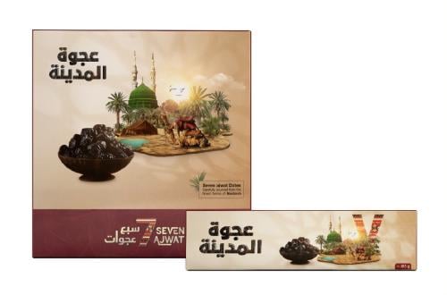 كرتون 12 عبوة سبع عجوات 7حبات