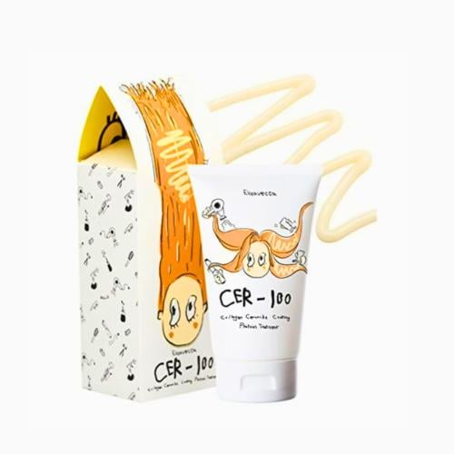معالج سي إي أر-100 بروتين كولاجين وسيراميد للشعر م...