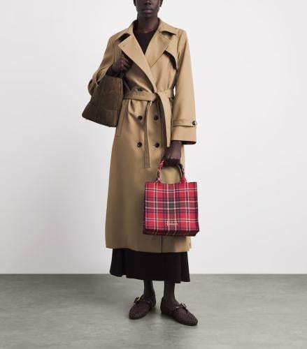 Harrods Red Tartan Bags