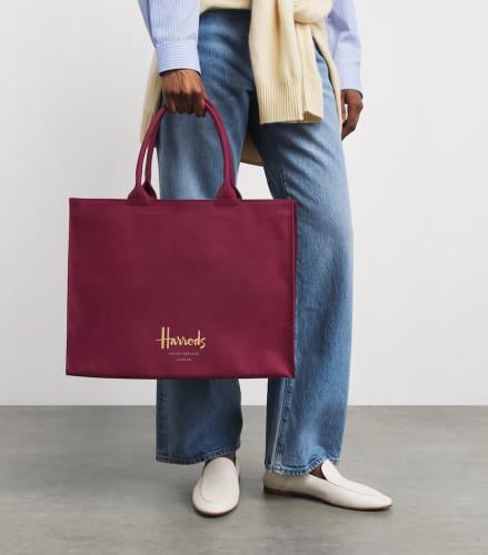 Harrods Classic Burgundy bags