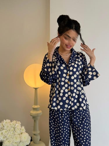 بجامة الدوت الكحلي