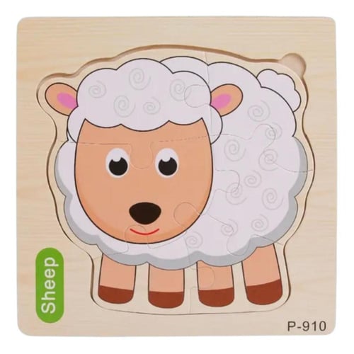 بزل حيوانات المزرعة 6 ألواح