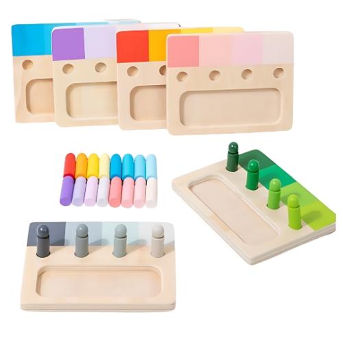 لعبة منتسوري تطابق تدرجات الألوان