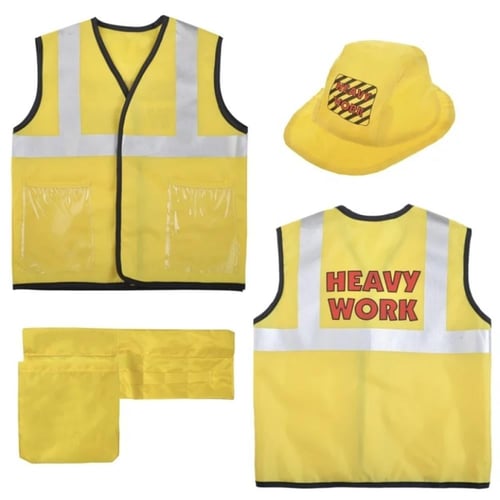 زي تنكري للأطفال ( عامل بناء - مهندس )