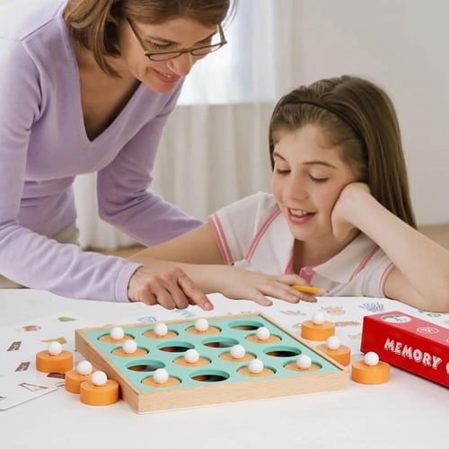 لعبة مطابقة شطرنج الذاكرة الخشبية