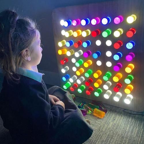 لوحة تثبيت ضوئية حسية بتقنية LED