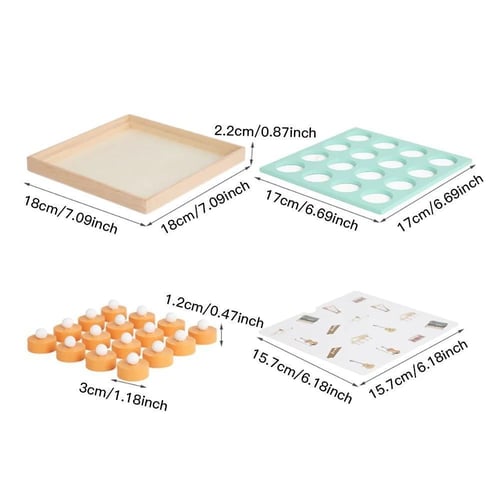 لعبة مطابقة شطرنج الذاكرة الخشبية