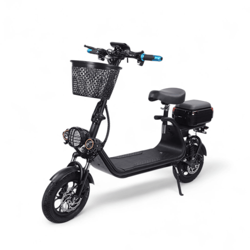 سكوتر كهربائي 48 فولت 800 واط بشنطة ومقعدين وسلة