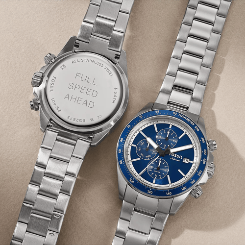 ساعة فوسيل أوتوكروس مالتي فانكشن كوارتز رجالية - B...