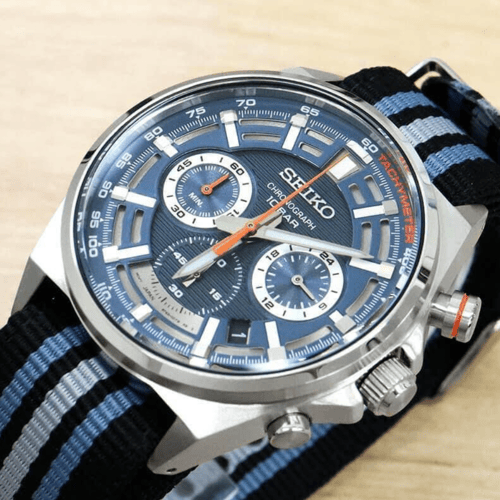 ساعة سيكو كرونوغراف كوارتز رجالية - SSB409P1