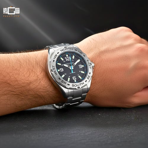 ساعة نوتيكا كلير ووتر بيتش كوارنز رجالية - NAPCWS3...