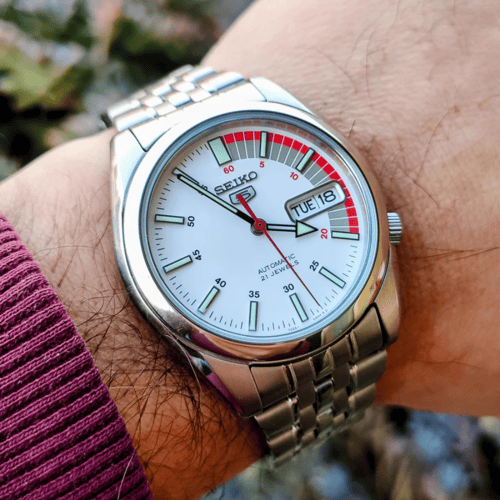 ساعة سيكو 5 أوتوماتيكية رجالية - SNK369.A