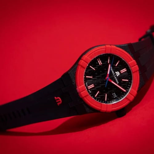 ساعة موريس لاكروا إيكون تايد كوارتز رجالية مع سوار...