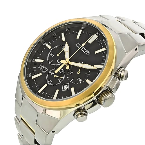 ساعة سيتيزن كرونوغراف كوارتز رجالية - AN8174-58E