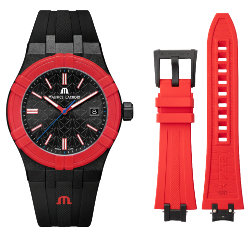 ساعة موريس لاكروا إيكون تايد كوارتز رجالية مع سوار...