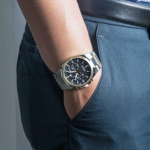 ساعة سيتيزن كرونوغراف كوارتز رجالية - AN8174-58E