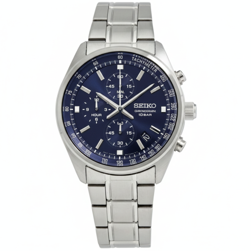 ساعة سيكو كرونوغراف كوارتز رجالية - SSB377