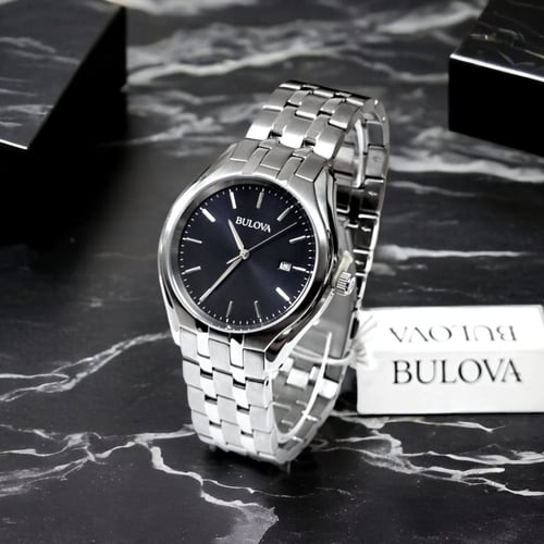 ساعة بولوفا بلاك دايل كوارتز رجالية - 96B265