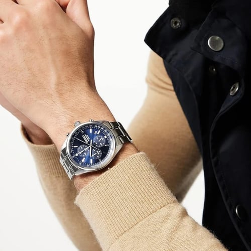 ساعة سيكو كرونوغراف كوارتز رجالية - SSB377