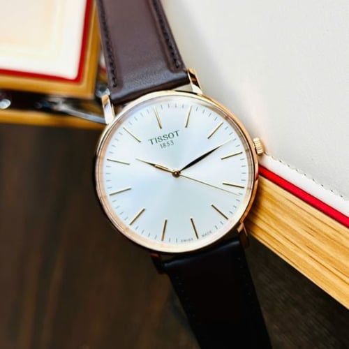 ساعة تيسو إيفري تايم كوارتز رجالية - T143.410.36.0...