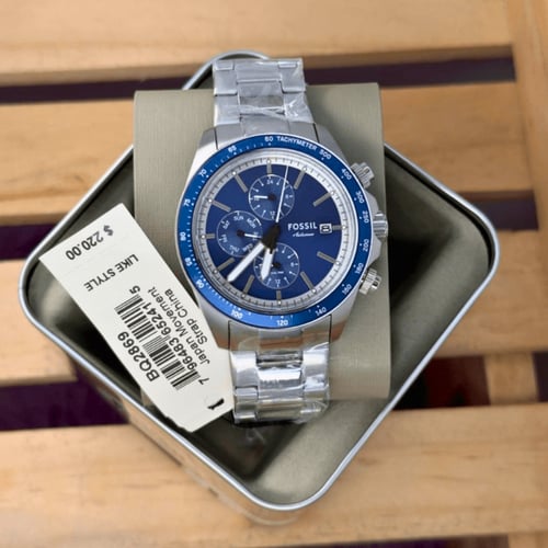 ساعة فوسيل أوتوكروس مالتي فانكشن كوارتز رجالية - B...